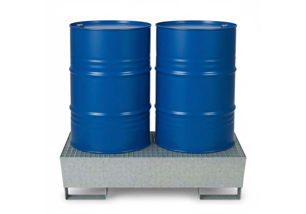 Wanna wychwytowa stalowa ocynkowana na 2 beczki 200 l | Explosiv