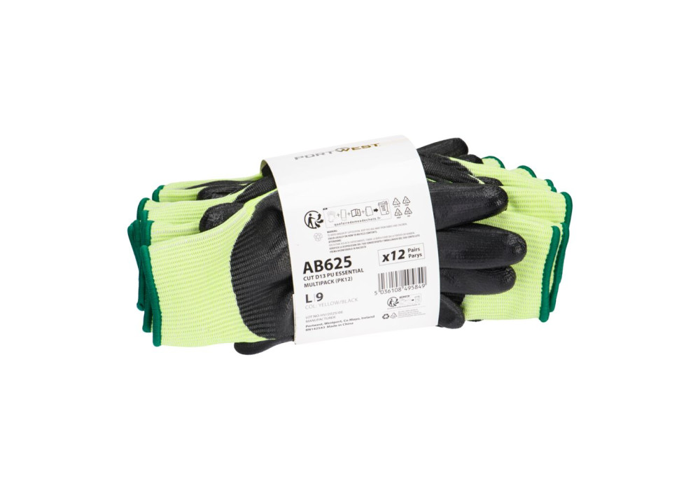 Rękawice antyprzecięciowe D13 PU Essential Multipack (PK12)