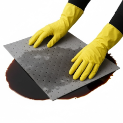 Maty sorpcyjne uniwersalne ECO, szare, 40 × 50 cm (chłonność 150 l), opakowanie 200 szt.