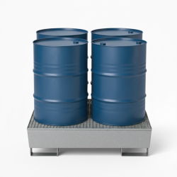 Wanna wychwytowa stalowa ocynkowana na 4 beczki 200 l | Explosiv