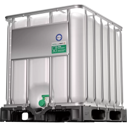 Zbiornik IBC (FDA) 800 l do przemysłu spożywczego – uszczelnienie Viton, paleta PE