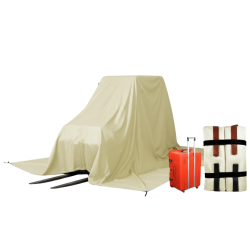 Koc przeciwpożarowy do wózków widłowych 7,5 × 9 m z wózkiem transportowym