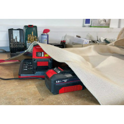 Koc przeciwpożarowy do akumulatorów 0,9 x 2 m -  zestaw z pojemnikiem transportowym